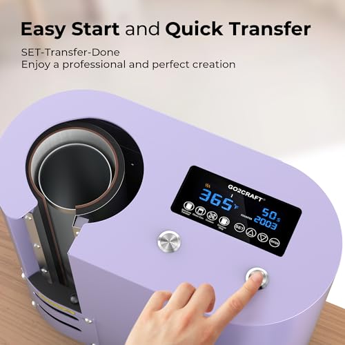 GO2CRAFT Auto Seamless Tumbler Heat Press Machine (Purple)