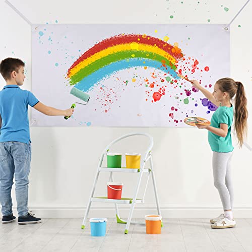 Set of 4 Large Blank Sublimation Banners with Ropes