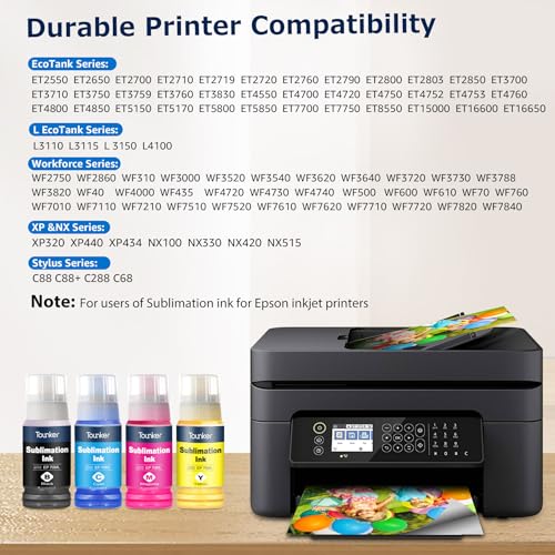 Tounker Sublimation Ink for EcoTank Supertank Printers