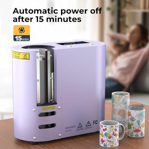 GO2CRAFT Auto Seamless Tumbler Heat Press Machine (Purple)