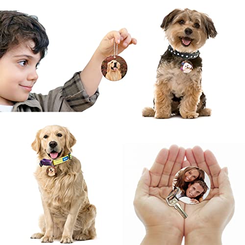 30 Sublimation Ornament Blanks - Round Pendants Bulk