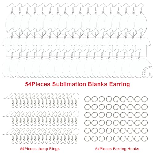 Whaline Sublimation Blank Football Helmet Shirt Earrings Bulk