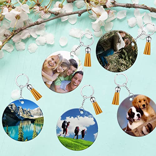 30 Sublimation Ornament Blanks - Round Pendants Bulk