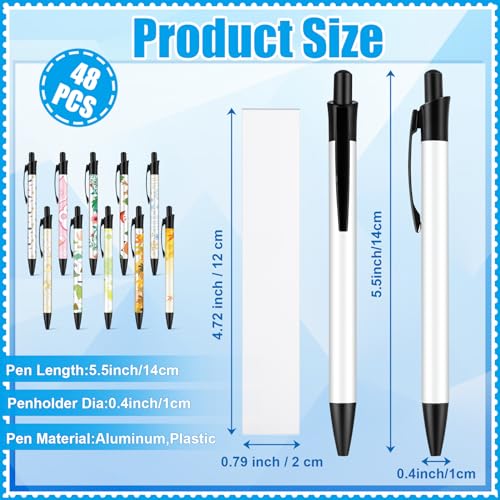 Customized Sublimation Coated Ballpoint Pens Bulk Pack