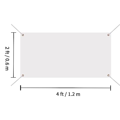 4 Pack Sublimation Blank Banners for DIY Decoration