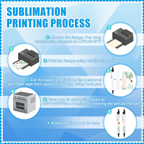 Customized Sublimation Coated Ballpoint Pens Bulk Pack