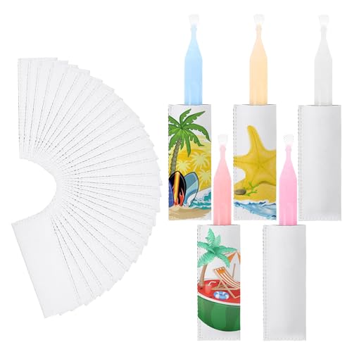 20 Pack Sublimation Popsicle Sleeves for Summer Parties