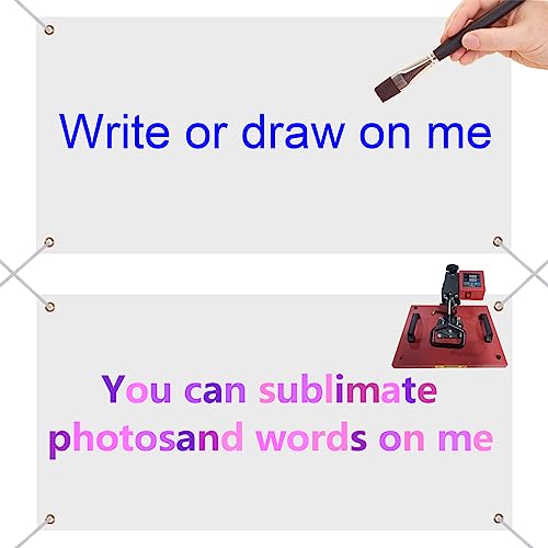 4 Pack Sublimation Blank Banners for DIY Decoration