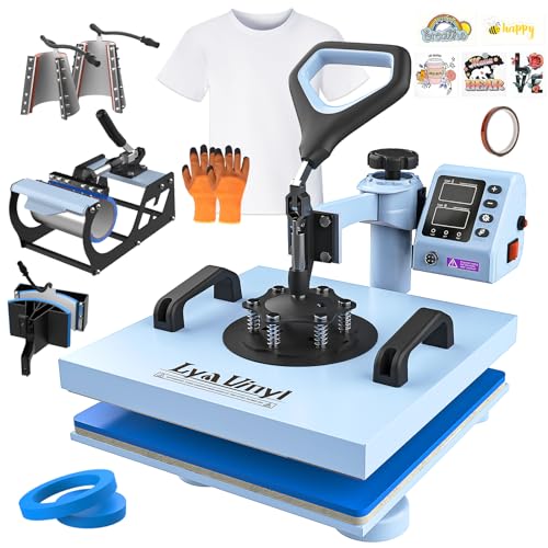 15" x 15" Lya Vinyl 7-in-1 Sublimation Heat Press