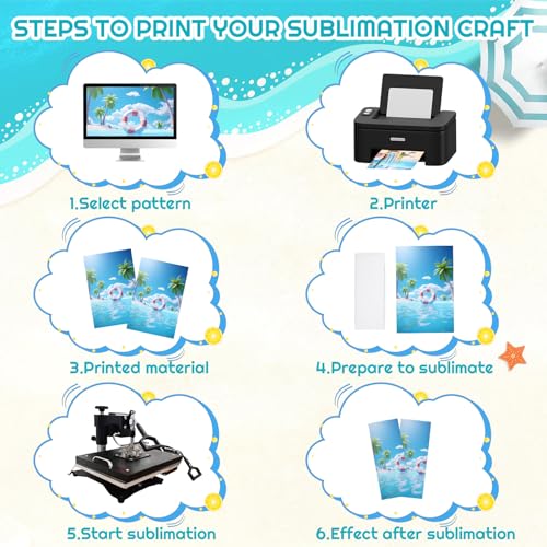 20 Pack Sublimation Popsicle Sleeves for Summer Parties