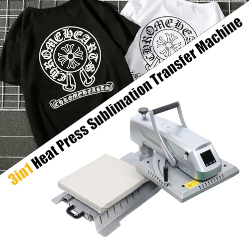 Digital Touch Screen Sublimation Heat Press Machine, 1400W