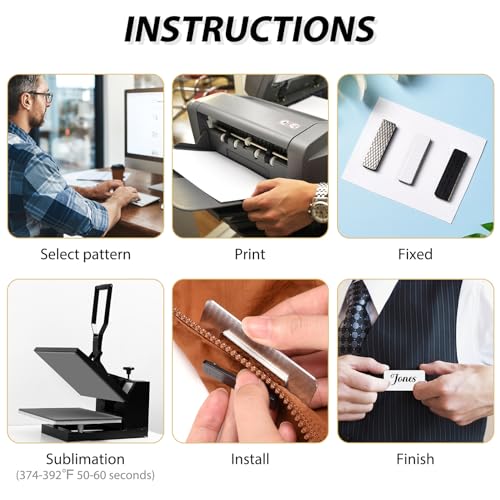 30 Pack Aluminium Name Tags with Magnetic Backing