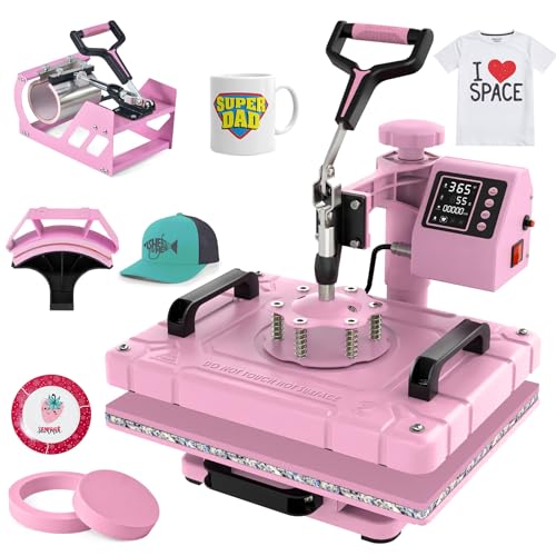 5 in 1 Sublimation Heat Press Machine Kit