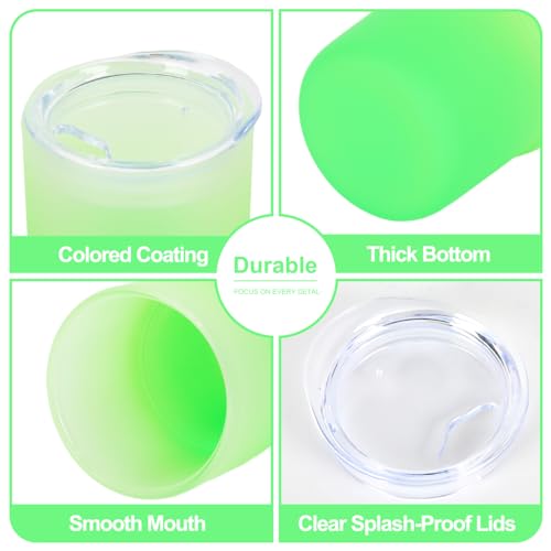 6 Pack Frosted Mini Gradient Color Tumblers