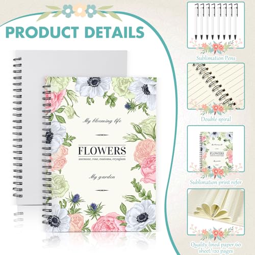 12 Pc Sublimation Journal Set with A5 Notebooks