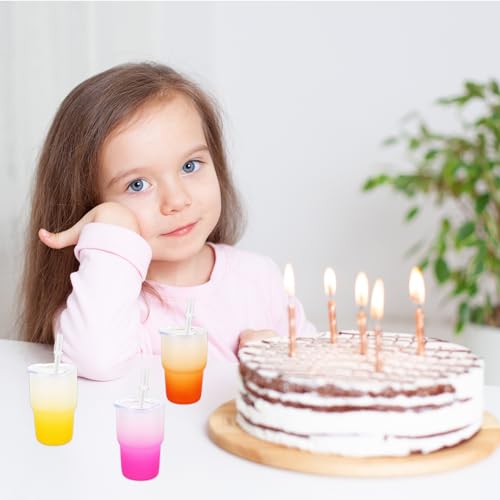 6 Pack Frosted Mini Gradient Color Tumblers