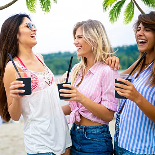 150 Pack Black Blank Sublimation Can Cooler Sleeves