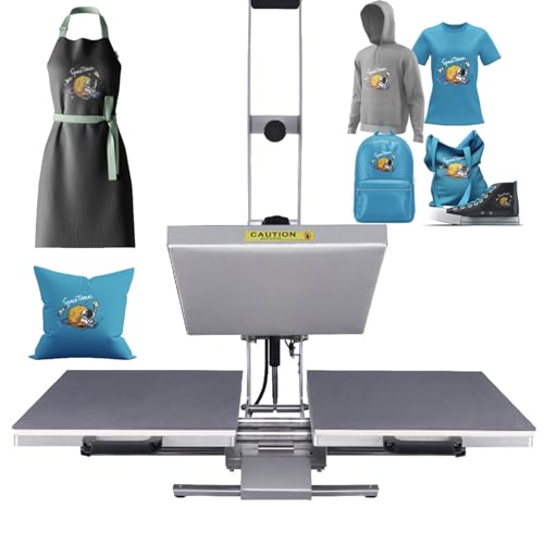 16x24 Dual Platen Heat Press Machine - 110V Sublimation T-Shirt Press