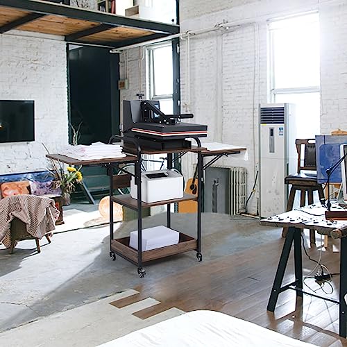 Kokorona Heat Press Stand Table with 3-Tier Storage