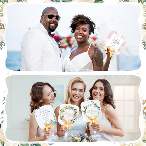 Vercraft Sublimation Wedding Fans Set - DIY Party Supplies