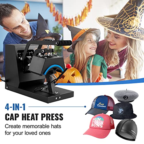VEVOR 4-in-1 Cap Sublimation Heat Press Machine