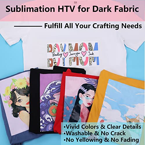 Matte Sublimation Vinyl for Dark/Light Fabric - 12" X 10FT