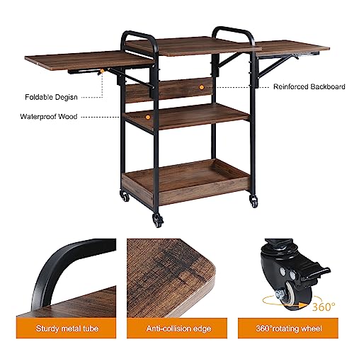 Kokorona Heat Press Stand Table with 3-Tier Storage