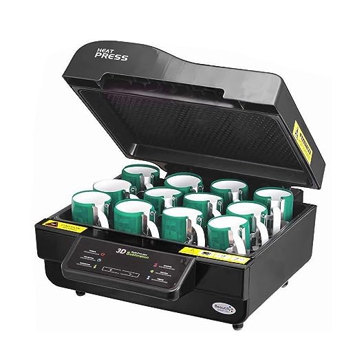 INTSUPERMAI 3D Sublimation Machine Kit for Christmas Craft