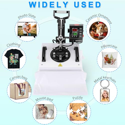 Whubefy 12x10 Swing Away Heat Press for Sublimation