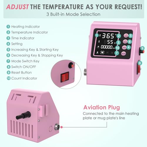 5 in 1 Sublimation Heat Press Machine Kit