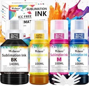 Welacer 440ML Sublimation Ink Autofill Bottles