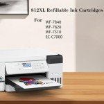 KHY 812XL Refillable Ink Cartridges for Sublimation