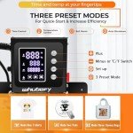 Whubefy 15x15 Digital Clamshell Heat Press Machine