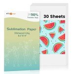 HTVRONT 8.5x14" Sublimation Transfer Paper - 30 Sheets