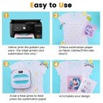 HTVRONT 8.5x14" Sublimation Transfer Paper - 30 Sheets