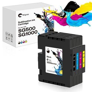Hiipoo Sublimation Ink Cartridge Pack for Sawgrass