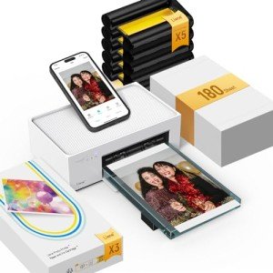 Liene 4x6" Wi-Fi Photo Printer Bundle