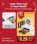 Liene 4x6" Wi-Fi Photo Printer Bundle