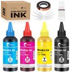 Hiipoo Sublimation Ink Bottles with Heat Tape