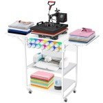 Rengue 3-Tier Movable Heat Press Table