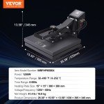 VEVOR 15x15 Heat Press Sublimation Printer
