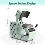 OFFNOVA Auto Hat Heat Press Machine with Interchangeable Platens