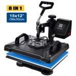 8-in-1 Digital Heat Press Machine for T-Shirts
