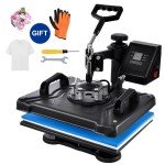 8-in-1 Digital Heat Press Machine for T-Shirts