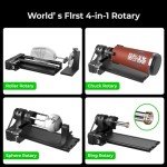 xTool RA2 Pro Y-Axis Rotary Roller Attachment