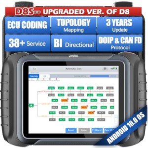XTOOL D8S OBD2 Scanner with ECU Coding
