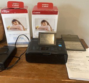 Canon Selphy CP1300 Compact Photo Printer Bundle