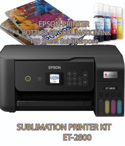 Epson Sublimation Printer Bundle with Ink and Paper