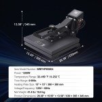 15x15 Heat Press for DIY T-Shirt Sublimation