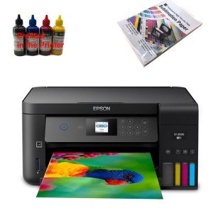 EcoTank Sublimation Printer with Ink and Paper Bundle